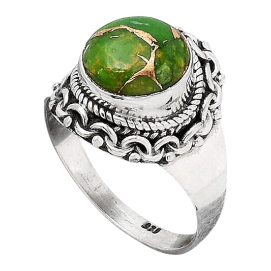 Copper Green Turquoise - Arizona Ring size-8.5 R-1667 SDR246065