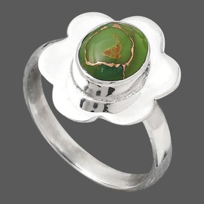 Copper Green Turquoise - Arizona Ring size-8 R-1087 SDR246086
