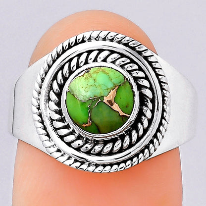 Copper Green Turquoise - Arizona Ring size-8.5 R-1278 SDR246128