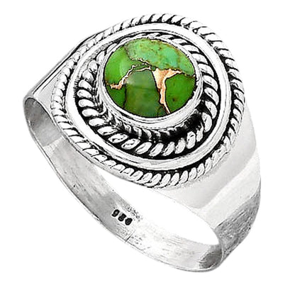 Copper Green Turquoise - Arizona Ring size-8.5 R-1278 SDR246128
