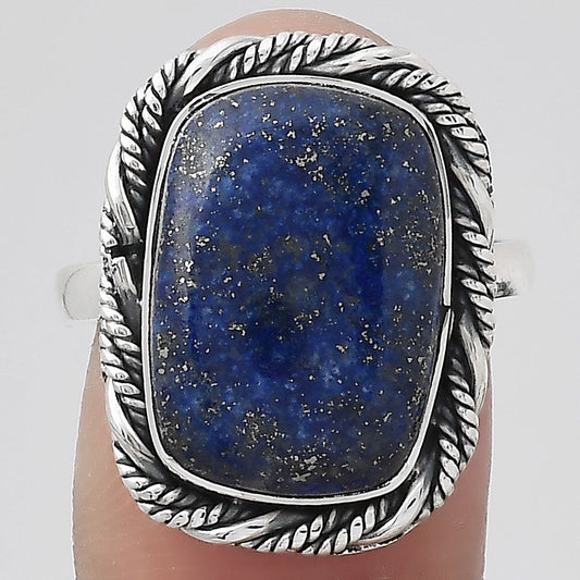 Natural Lapis - Afghanistan Ring size-8 R-1013 SDR246167