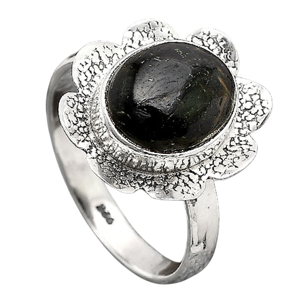 Natural Nuummite Ring size-8 R-1241 SDR246187