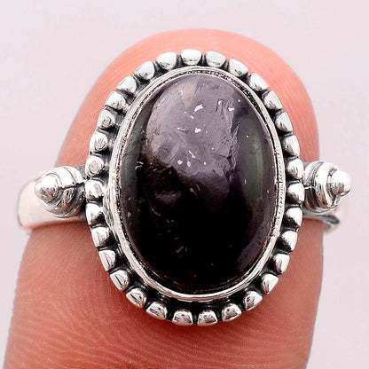 Natural Nuummite Ring size-9 R-1071 SDR246211