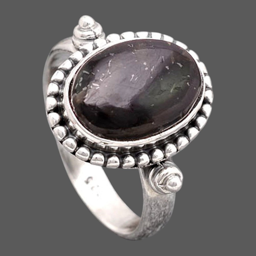 Natural Nuummite Ring size-9 R-1071 SDR246211
