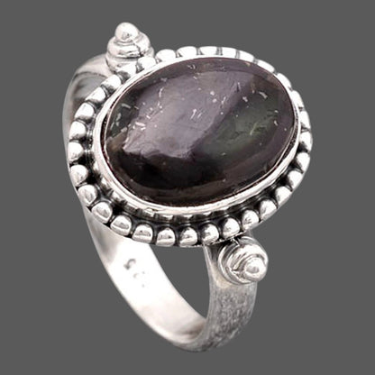Natural Nuummite Ring size-9 R-1071 SDR246211