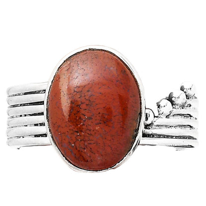 Natural Red Moss Agate Ring size-8 R-1492 SDR246270