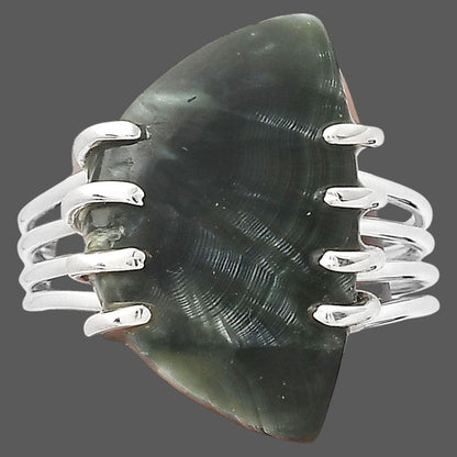 Natural Russian Seraphinite Ring size-8 R-1259 SDR246317