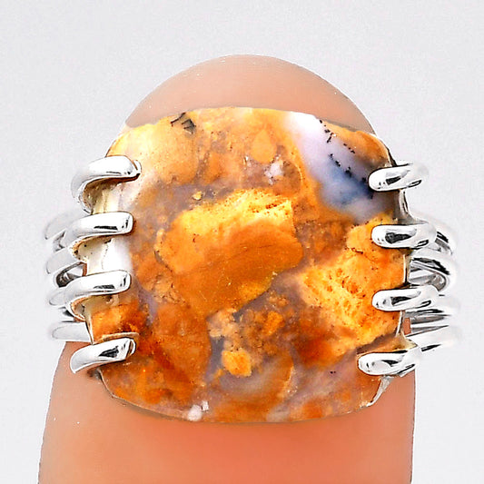 Natural Amethyst Sage Agate Nevada Ring size-7.5 R-1259 SDR246319