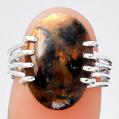 Natural Amethyst Sage Agate - Nevada Ring size-8 R-1259 SDR246324