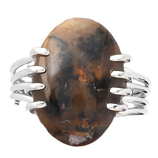 Natural Amethyst Sage Agate - Nevada Ring size-8 R-1259 SDR246324