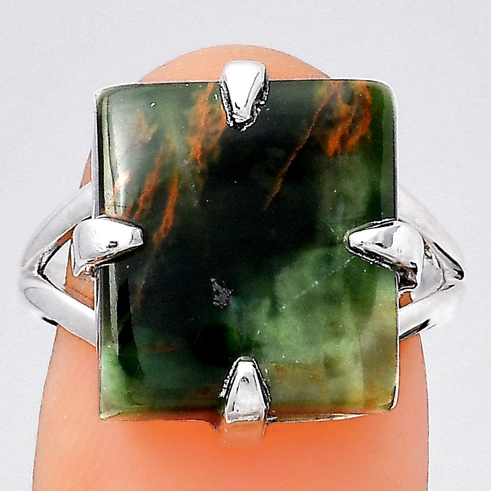 Turkish Rainforest Chrysocolla Ring size-7.5 R-1305 SDR246328