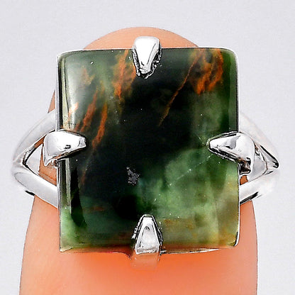 Turkish Rainforest Chrysocolla Ring size-7.5 R-1305 SDR246328