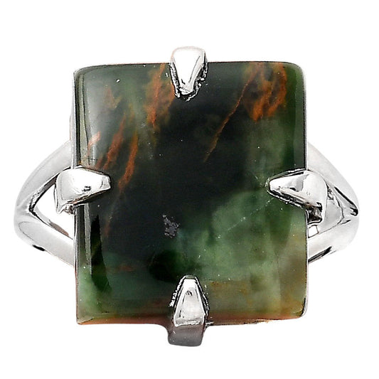 Turkish Rainforest Chrysocolla Ring size-7.5 R-1305 SDR246328