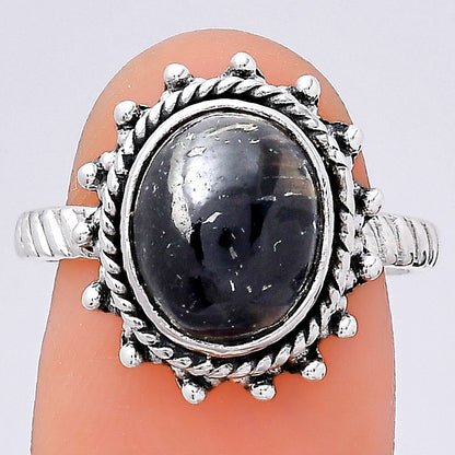 Natural Nuummite Ring size-8 R-1332 SDR246346