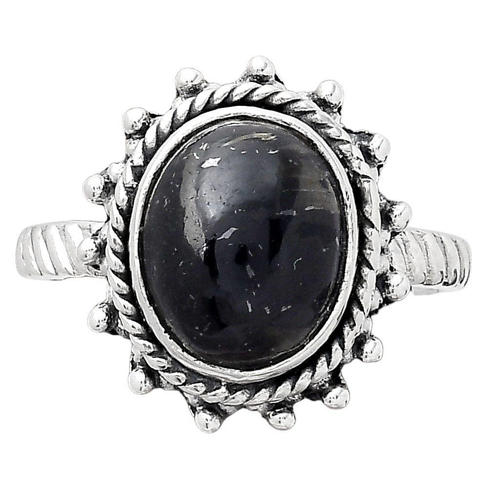 Natural Nuummite Ring size-8 R-1332 SDR246346