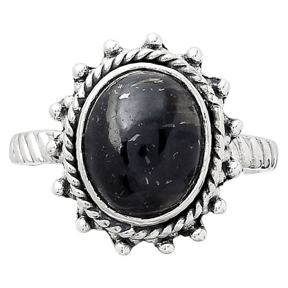Natural Nuummite Ring size-8 R-1332 SDR246346