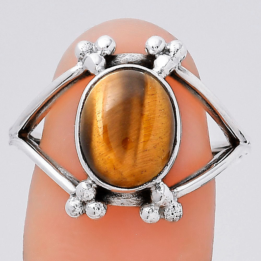 Natural Tiger Eye - Africa Ring size-8 R-1246 SDR246354