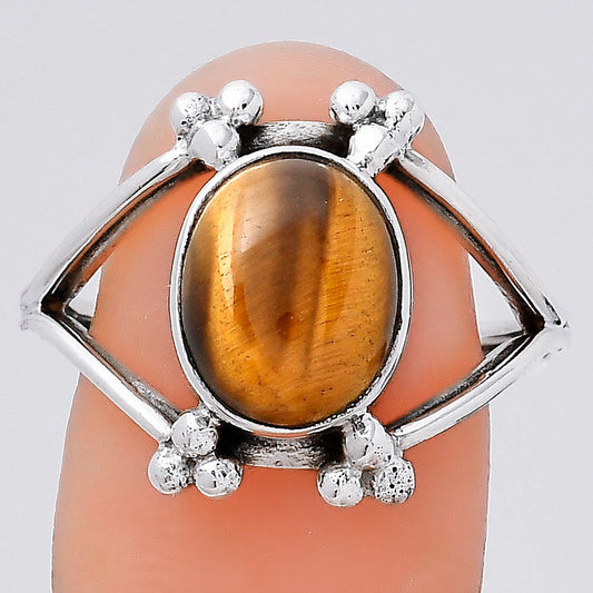 Natural Tiger Eye - Africa Ring size-8 R-1246 SDR246354