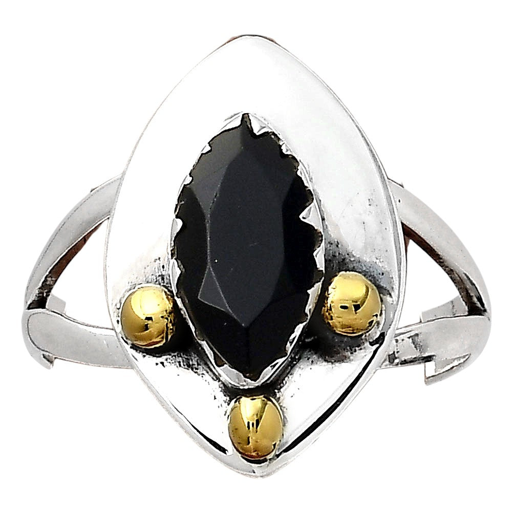 Natural Black Onyx - Brazil Ring size-9 R-1503 SDR246361