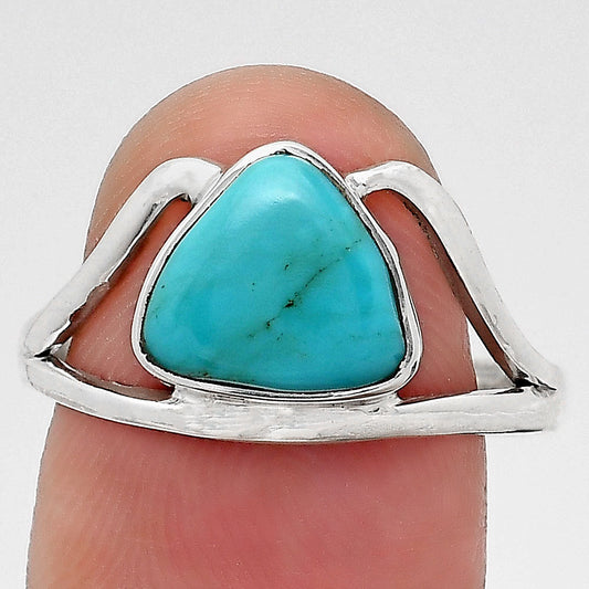 Natural Turquoise Nevada Aztec Mt Ring size-8.5 R-1233 SDR246384