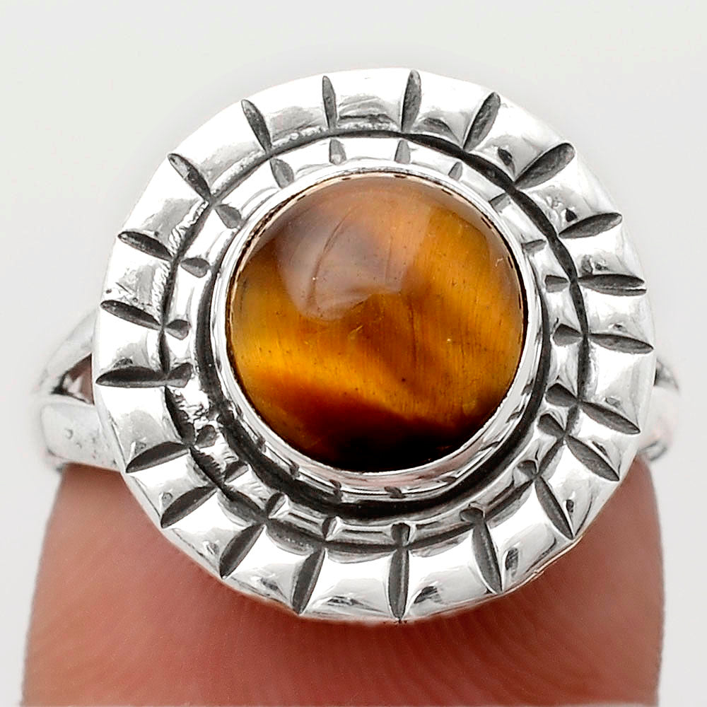 Natural Tiger Eye - Africa Ring size-7 R-1564 SDR246386