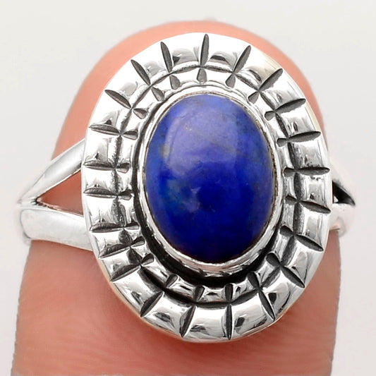 Natural Lapis - Afghanistan Ring size-8 R-1564 SDR246387