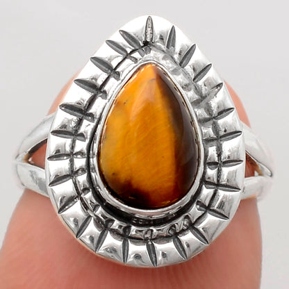 Natural Tiger Eye - Africa Ring size-6 R-1564 SDR246389