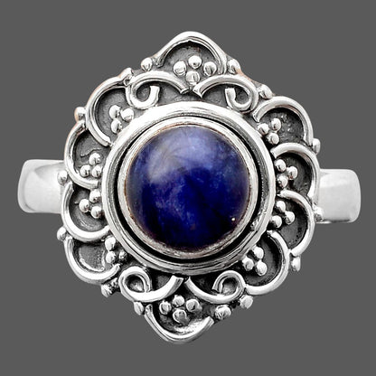 Natural Sodalite Ring size-7.5 R-1147 SDR246400