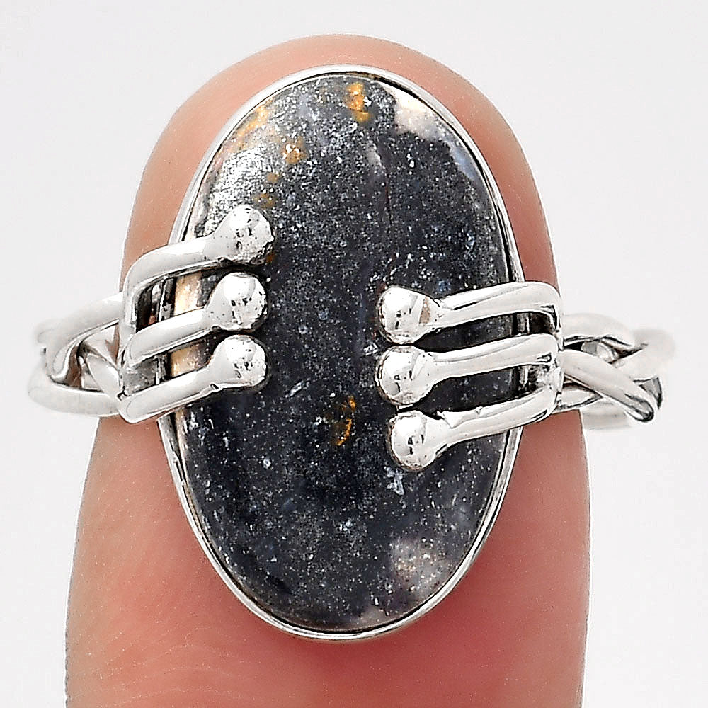 Natural Indian Blanket Jasper Ring size-9 R-1553 SDR246417