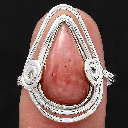 Natural Guava Quartz - Brazil Ring size-8 R-1451 SDR246440