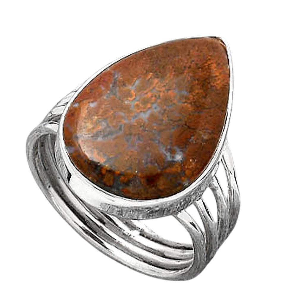 Natural Red Moss Agate Ring size-7 R-1324 SDR246466