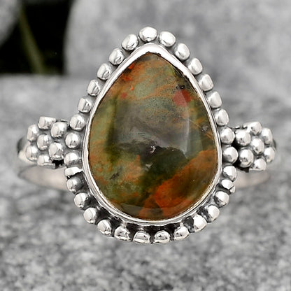 Turkish Rainforest Chrysocolla Ring size-9.5 R-1071 SDR246471