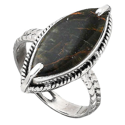 Natural Turkish Rainforest Chrysocolla Ring size-8 R-1635 SDR246521