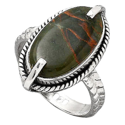 Natural Turkish Rainforest Chrysocolla Ring size-7 R-1635 SDR246522