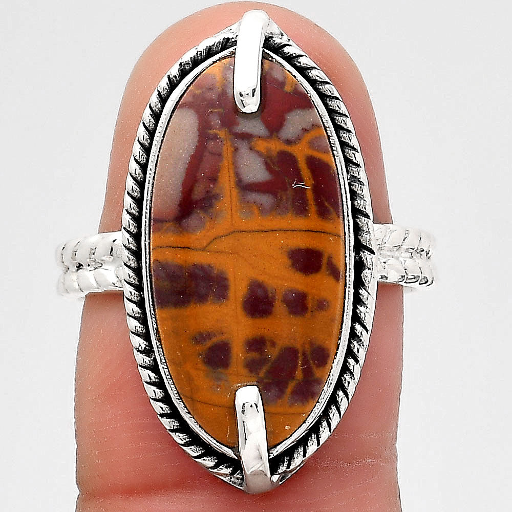 Natural Noreena Jasper Ring size-8 R-1635 SDR246526
