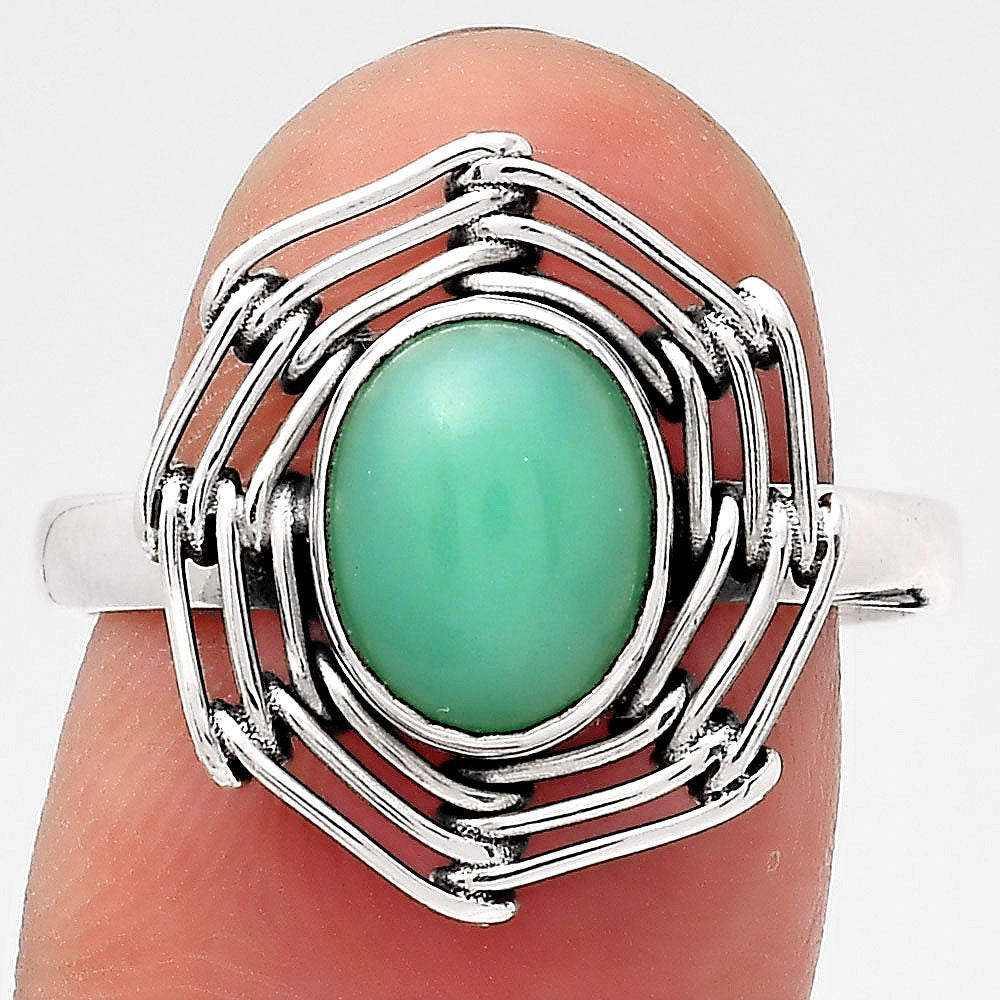 Natural Chrysoprase - Australia Ring size-8.5 R-1445 SDR246539
