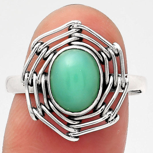 Natural Chrysoprase - Australia Ring size-8.5 R-1445 SDR246539