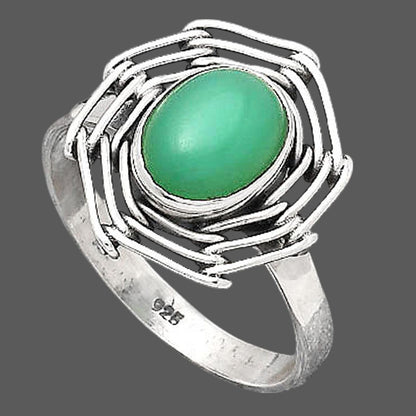 Natural Chrysoprase - Australia Ring size-8.5 R-1445 SDR246539