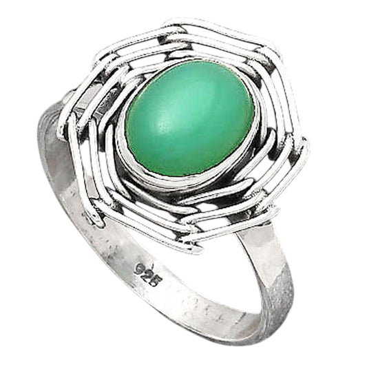 Natural Chrysoprase - Australia Ring size-8.5 R-1445 SDR246539