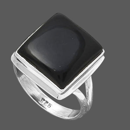 Natural Tektite Cab - Greek Ring size-8 R-1008 SDR246554