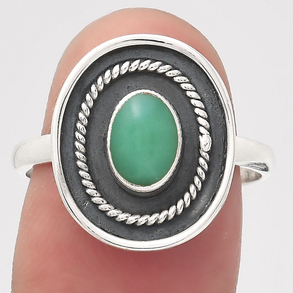 Natural Chrysoprase - Australia Ring size-7.5 R-1439 SDR246557