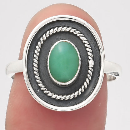 Natural Chrysoprase - Australia Ring size-7.5 R-1439 SDR246557