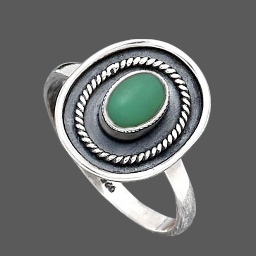 Natural Chrysoprase - Australia Ring size-7.5 R-1439 SDR246557