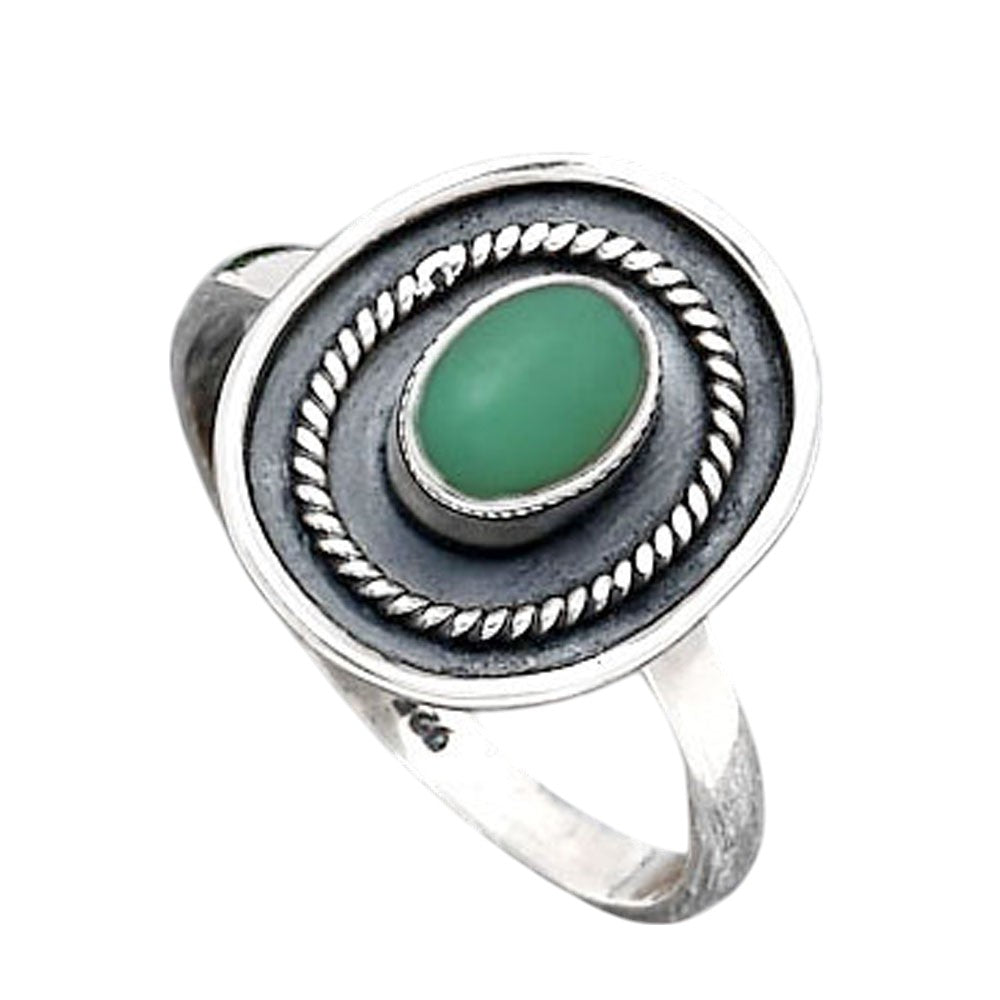 Natural Chrysoprase - Australia Ring size-7.5 R-1439 SDR246557