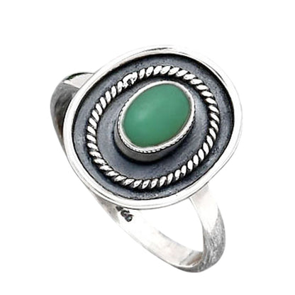 Natural Chrysoprase - Australia Ring size-7.5 R-1439 SDR246557