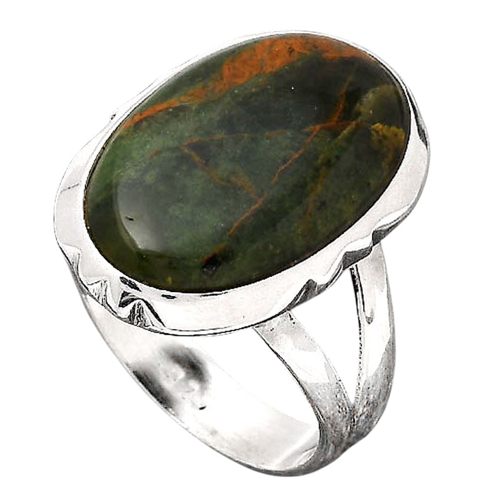 Turkish Rainforest Chrysocolla Ring size-6.5 R-1657 SDR246584