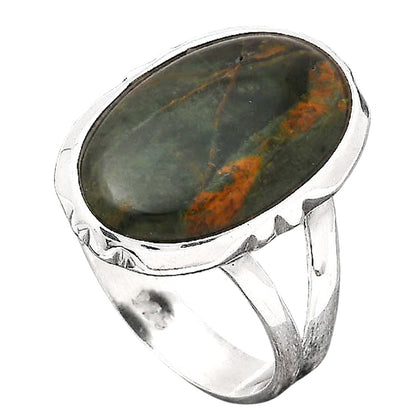 Natural Turkish Rainforest Chrysocolla Ring size-8 R-1657 SDR246585