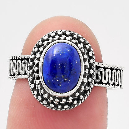 Filigree - Lapis - Afghanistan Ring size-7.5 R-1623 SDR246596