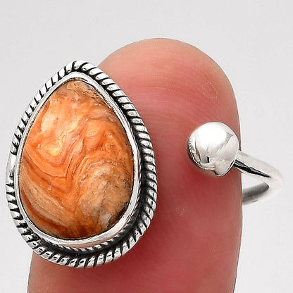 Adjustable - Natural Caramel Opal Ring size-7 R-1562 SDR246599