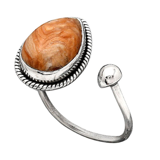 Adjustable - Natural Caramel Opal Ring size-7 R-1562 SDR246599